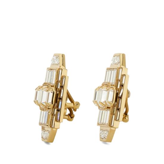 26SS 살바토레 페라가모 이어링 760975 0794162 ORCRY GOLD WHITE - SALVATORE FERRAGAMO