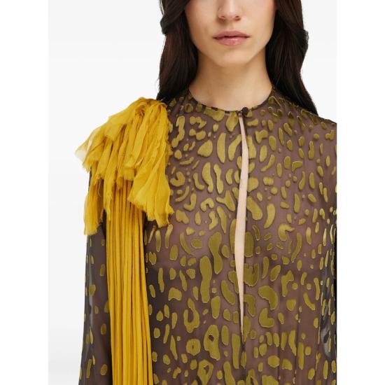 26SS 살바토레 페라가모 라운지 웨어 13I522 0794354 BEIES BROWN GREEN - SALVATORE FERRAGAMO