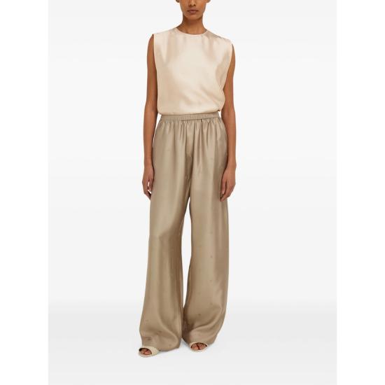 26SS 살바토레 페라가모 스트레이트 팬츠 13I433 0793656 BEIGE NEUTRALS - SALVATORE FERRAGAMO