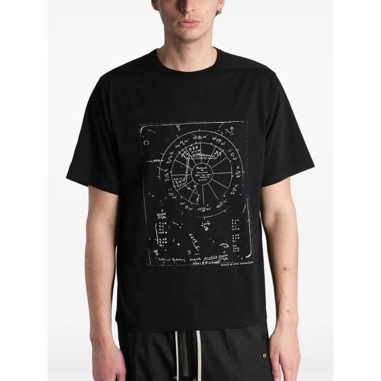 26SS 릭 오웬스 반팔 티셔츠 RR01F2232 JAEP13 0911 BLACK - RICK OWENS