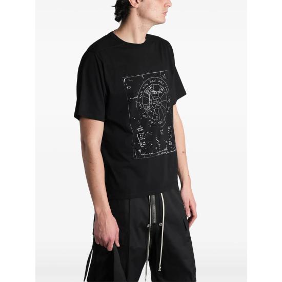 26SS 릭 오웬스 반팔 티셔츠 RR01F2232 JAEP13 0911 BLACK - RICK OWENS