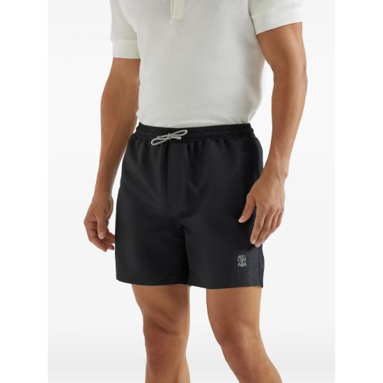 26SS 브루넬로 쿠치넬리 로고 스윔 팬츠 MW817043 CZ300 BLACK - BRUNELLO CUCINELLI