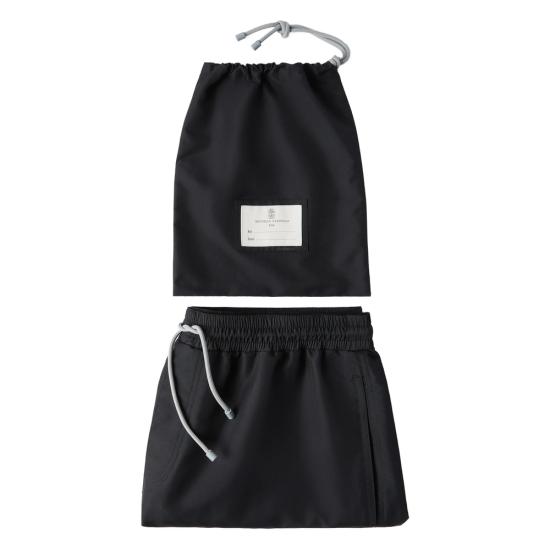 26SS 브루넬로 쿠치넬리 로고 스윔 팬츠 MW817043 CZ300 BLACK - BRUNELLO CUCINELLI