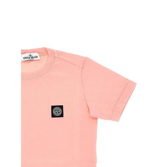 26SS [키즈] 스톤 아일랜드 티셔츠 162100002 S0047 V008D PINK - STONE ISLAND