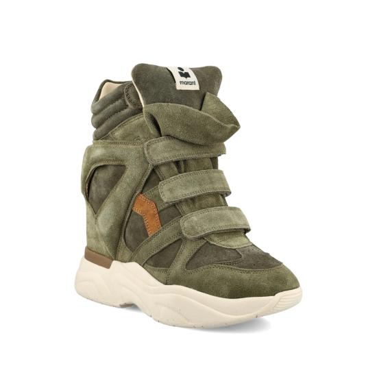 26SS 이자벨마랑 스니커즈 D2E07S BK0009FA MUKK GREEN - ISABEL MARANT