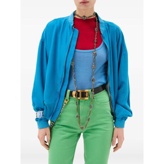 26SS 베르사체 민소매 티셔츠 1A17548 1023698 1V440 BLUE - VERSACE