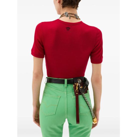 26SS 베르사체 반팔 티셔츠 1A17548 1024506 1RB30 RED - VERSACE