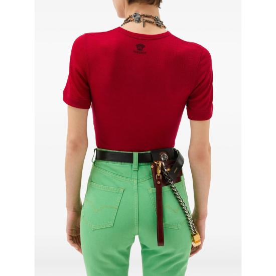 26SS 베르사체 반팔 티셔츠 1A17548 1024506 1RB30 RED - VERSACE