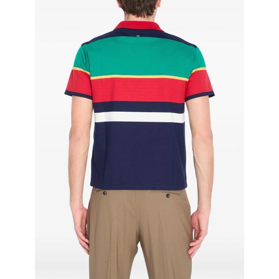 26SS 베르사체 탑 1A17890 1024579 6G870 BLUE RED - VERSACE