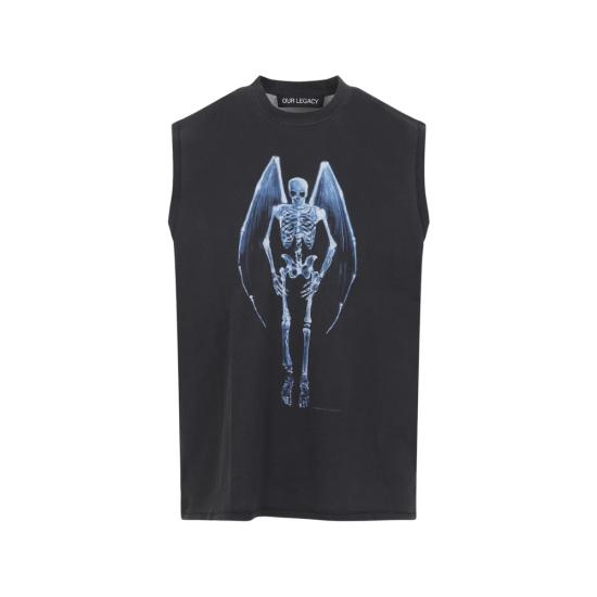 26SS 아워레가시 민소매 티셔츠 M2266BF FALLE BLACK