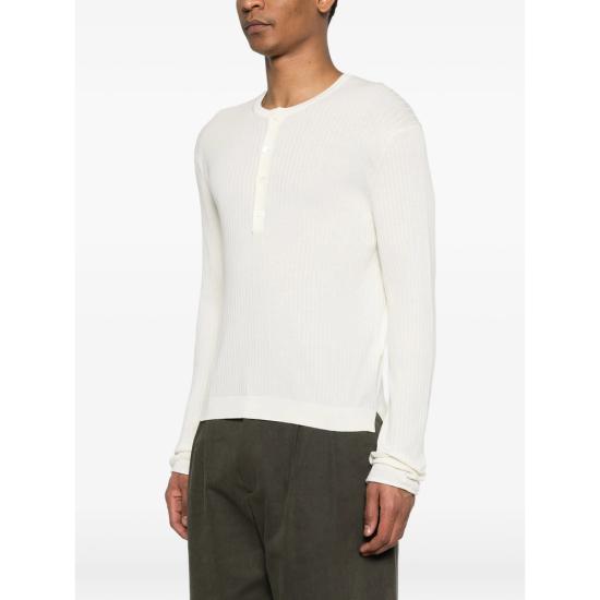 26SS 아워레가시 파인 헨리 코튼 티셔츠 M2263FI IVORY NEUTRALS - OUR LEGACY