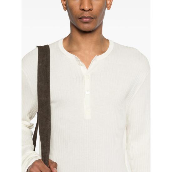 26SS 아워레가시 파인 헨리 코튼 티셔츠 M2263FI IVORY NEUTRALS - OUR LEGACY