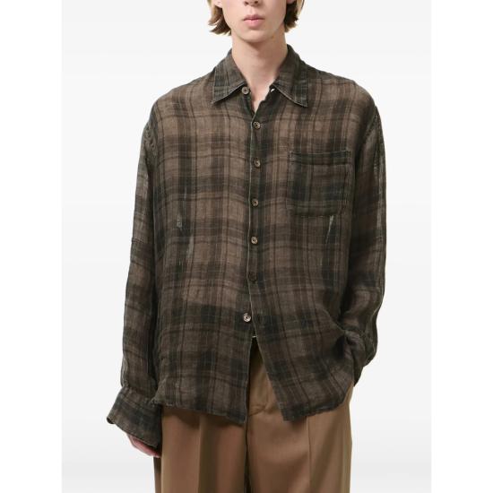 26SS 아워레가시 셔츠 M2262AP PENUM BROWN BLACK - OUR LEGACY