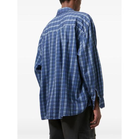 26SS 아워레가시 보로우드 셔츠 체크 플리즈 프린트 아워레가시 M2262BCP CHECK BLUE - OUR LEGACY