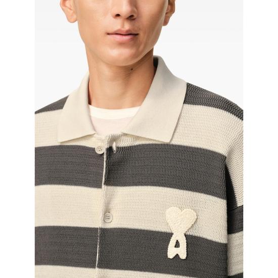 26SS 아미 가디건 HKC390 KN0153 A152 NEUTRALS GREY - AMI