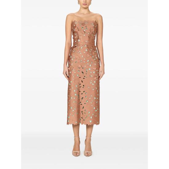 26SS 코스타렐로스 원피스 PS2611 LACE BROTU BROWN BLUE - COSTARELLOS