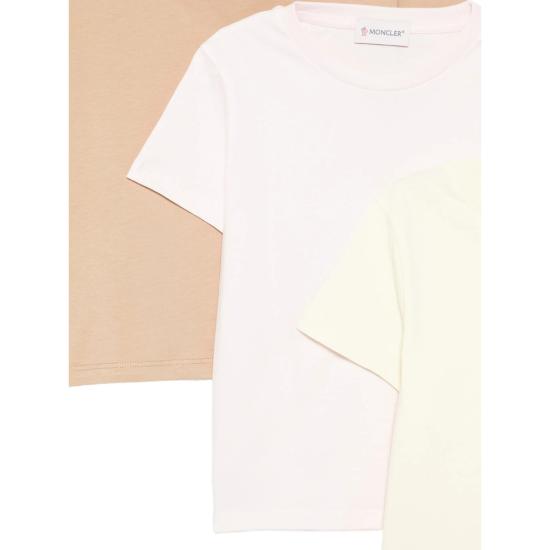 26SS [키즈] 몽클레어 티셔츠 89AT9 8C000 34 3P5 BROWN PINK - MONCLER