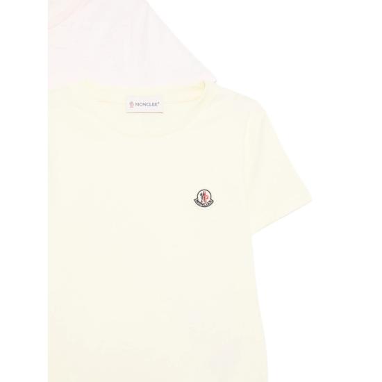 26SS [키즈] 몽클레어 티셔츠 89AT9 8C000 34 3P5 BROWN PINK - MONCLER