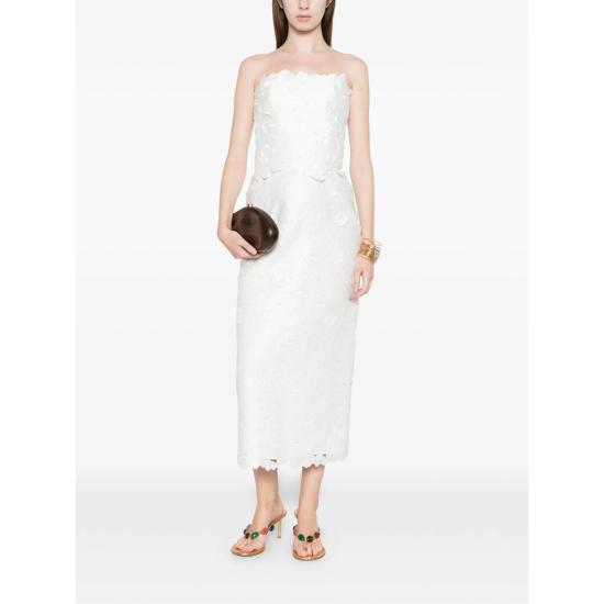 26SS 코스타렐로스 원피스 PS2612 LACE OFFWH WHITE - COSTARELLOS