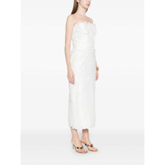 26SS 코스타렐로스 원피스 PS2612 LACE OFFWH WHITE - COSTARELLOS