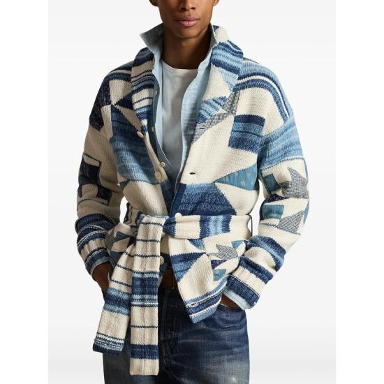 26SS 랄프 로렌 가디건 710A12800001 CREBL BLUE NEUTRALS - RALPH LAUREN