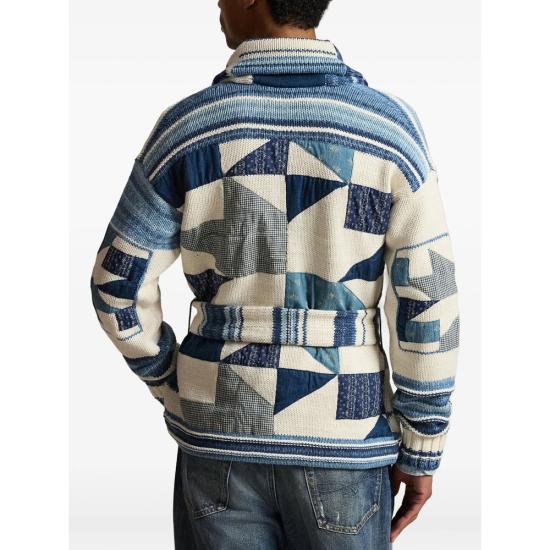 26SS 랄프 로렌 가디건 710A12800001 CREBL BLUE NEUTRALS - RALPH LAUREN