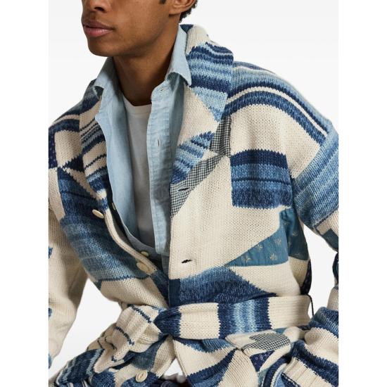 26SS 랄프 로렌 가디건 710A12800001 CREBL BLUE NEUTRALS - RALPH LAUREN