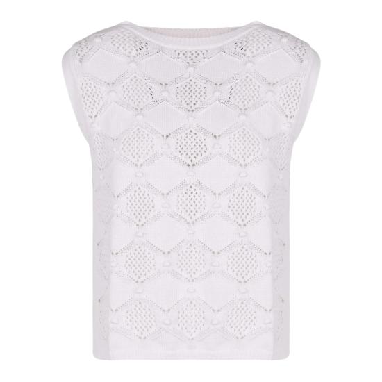 26SS 막스마라 스튜디오 민소매 티셔츠 MSTCELEBRE 127 001 WHITE