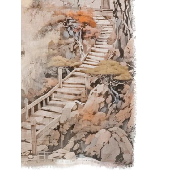 26SS 다니엘로 머플러/스카프 PERLA 7007 NEUTRALS BROWN - D'ANIELLO