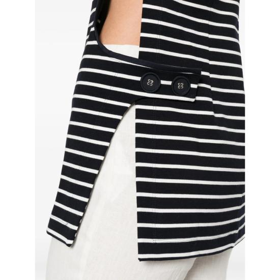 26SS 씨페러 민소매 티셔츠 SWT0052 TJS0010 5300 BLUE WHITE - THE SEAFARER