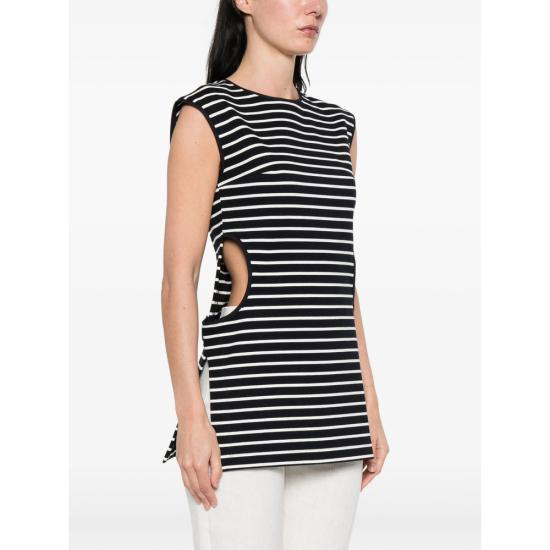 26SS 씨페러 민소매 티셔츠 SWT0052 TJS0010 5300 BLUE WHITE - THE SEAFARER