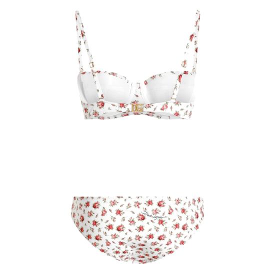 26SS 돌체앤가바나 비키니 수영복 O8A17J ON0D1 HA5XJ WHITE RED - DOLCE & GABBANA