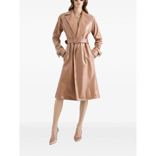 26SS 돌체앤가바나 코티드 팍스 레더 트렌치 코트 F0W3WT FUSW7 M0179 - DOLCE & GABBANA