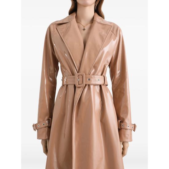 26SS 돌체앤가바나 코티드 팍스 레더 트렌치 코트 F0W3WT FUSW7 M0179 - DOLCE & GABBANA