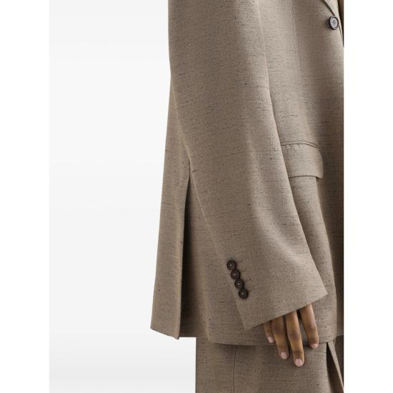 26SS 돌체앤가바나 더블 브레스티드 시칠리아 트위드 이펙트 자켓 F29YFT HUMWC S8230 NEUTRALS - DOLCE & GABBANA