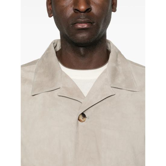 26SS 브루넬로 쿠치넬리 가죽 자켓 MPCFN2064 C8087 NEUTRALS - BRUNELLO CUCINELLI