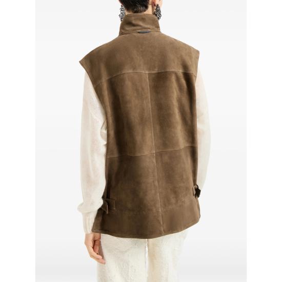 26SS 브루넬로 쿠치넬리 베스트 MPCAI7972 C8921 BROWN - BRUNELLO CUCINELLI