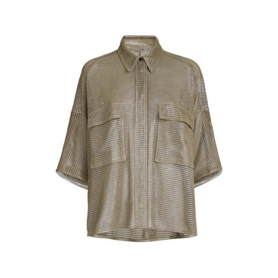 26SS 브루넬로 쿠치넬리 셔츠 MPSHY7956 C8850 GREEN