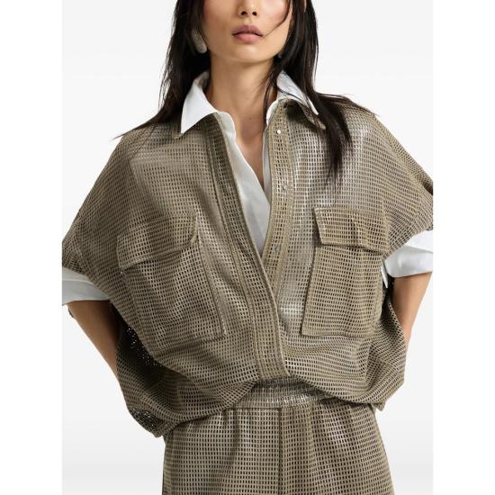 26SS 브루넬로 쿠치넬리 셔츠 MPSHY7956 C8850 GREEN - BRUNELLO CUCINELLI