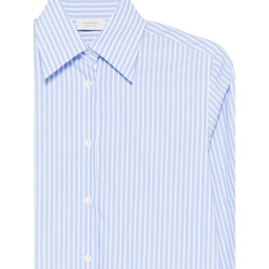 26SS 마짜렐리 셔츠 GEA C 100 1 BLUE WHITE - MAZZARELLI