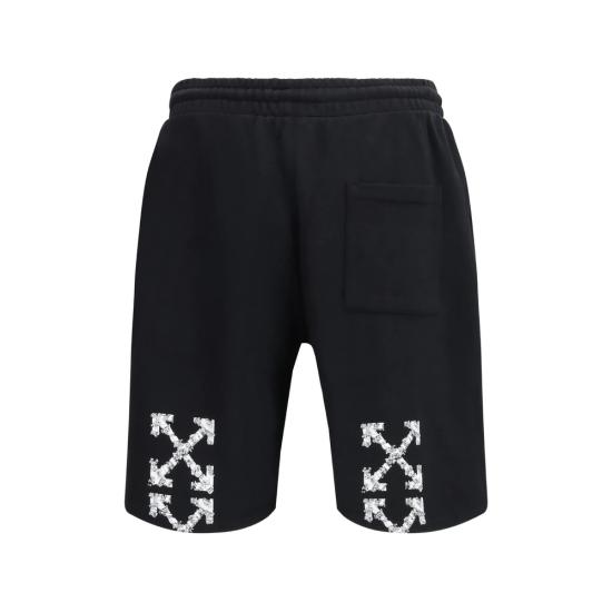 26SS 오프화이트 숏팬츠 44MCI013S26 F001 001 BLACK - OFF WHITE