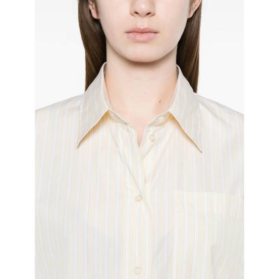 26SS 쉐르 셔츠 CHE0892 CARLOTTA JAECR YELLOW WHITE - SOEUR