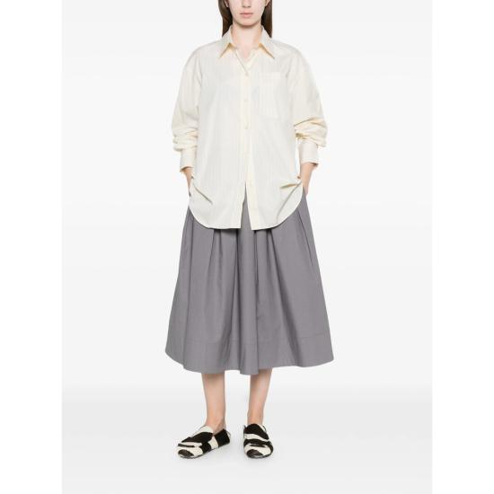 26SS 쉐르 셔츠 CHE0892 CARLOTTA JAECR YELLOW WHITE - SOEUR