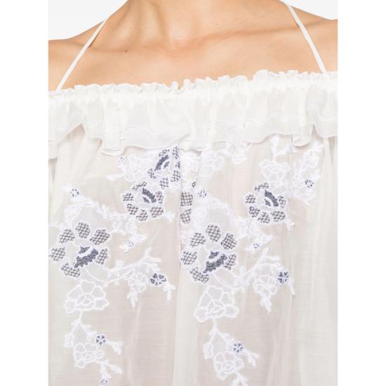 26SS 에르마노 설비노 블라우스 D484K615XYR R4806 WHITE - ERMANNO SCERVINO