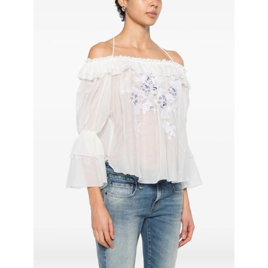 26SS 에르마노 설비노 블라우스 D484K615XYR R4806 WHITE - ERMANNO SCERVINO