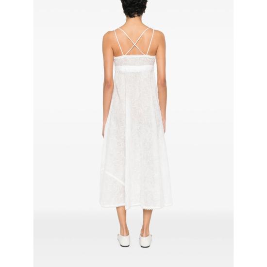 26SS 에르마노 설비노 원피스 D484Q711RXG 10602 WHITE - ERMANNO SCERVINO