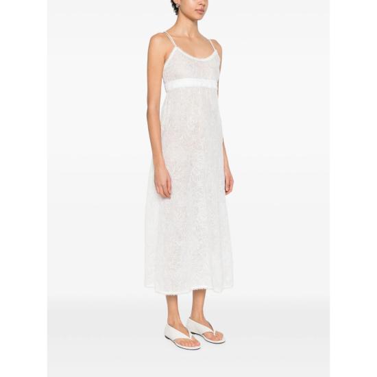 26SS 에르마노 설비노 원피스 D484Q711RXG 10602 WHITE - ERMANNO SCERVINO