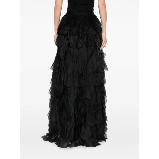 26SS 막스마라 롱 스커트 MXSROMANA 030 012 BLACK - MAX MARA