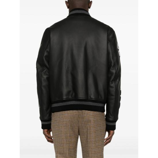 26SS 오프화이트 봄버 자켓 OMJA122C99LE A004 1010 BLACK - OFF WHITE