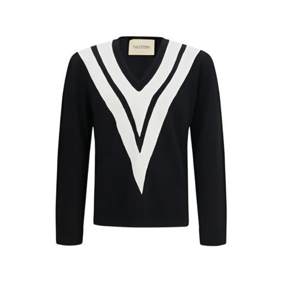 26SS 발렌티노 가라바니 폴로 티셔츠 8V0KC38LBG9 9RA BLACK WHITE